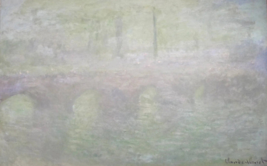 Waterloon silta, Lontoossa, hämärässä - Claude Monet