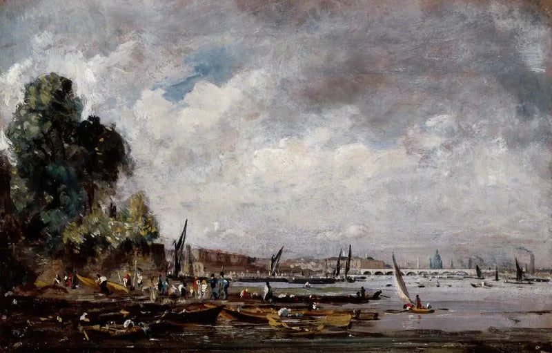 Waterloon silta Tamisen vasemmalla rannalla - John Constable