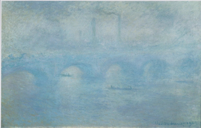Waterloon silta. Sumun vaikutelma - Claude Monet