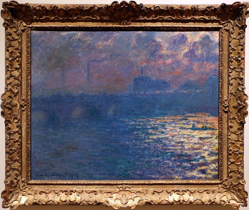 Waterloon silta, auringonvalon vaikutus - Claude Monet