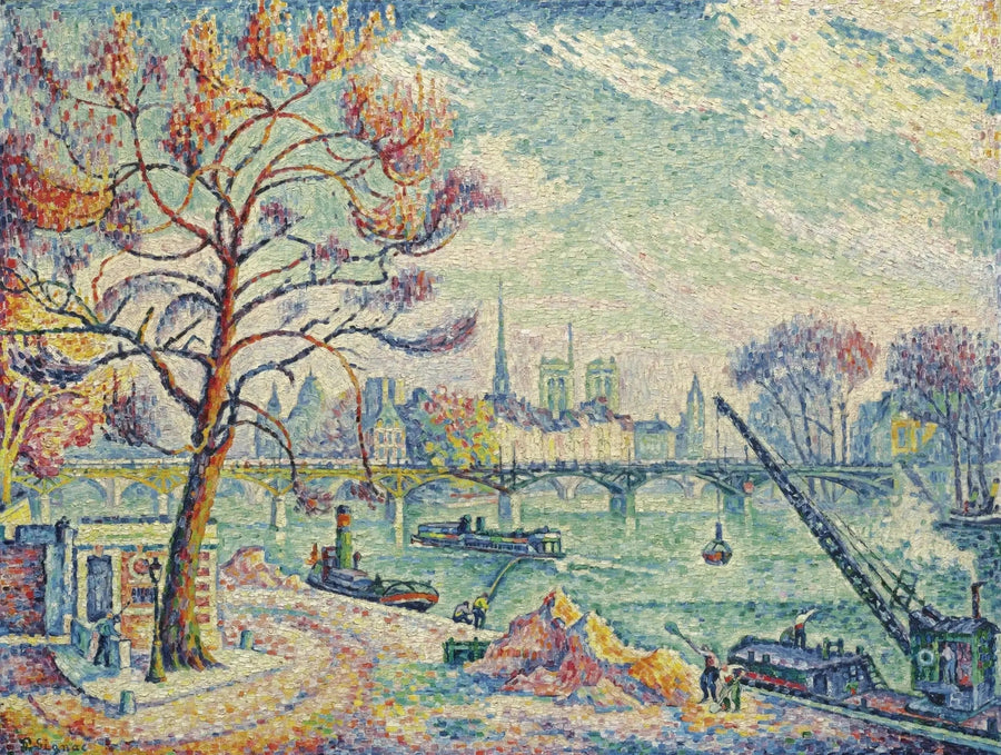 Taiteilija Paul Signac - Taide "Le Pont des Arts"