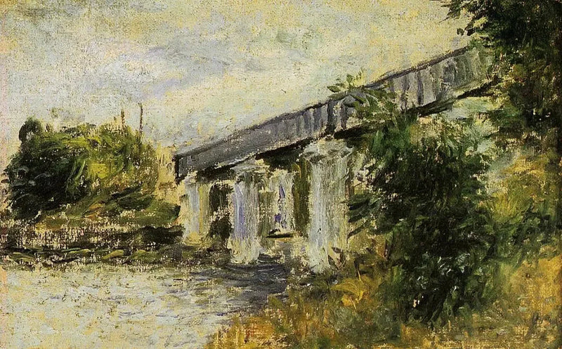 Rautatiesilta Argenteuil'ssa - Claude Monet