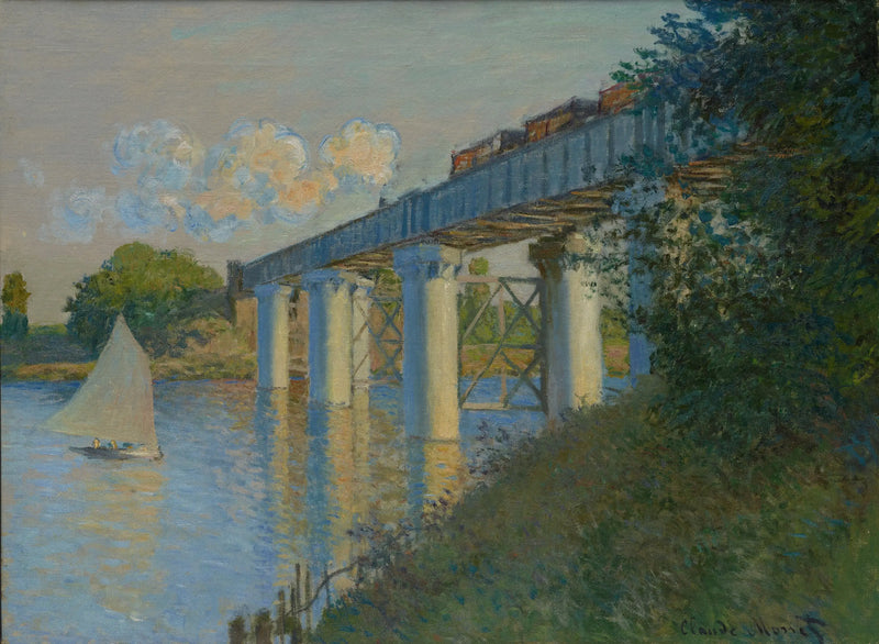 Rautatiesilta Argenteuil'ssa - Claude Monet