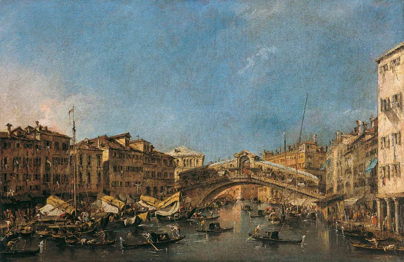 Rialton silta Venetsiassa - Francesco Guardi