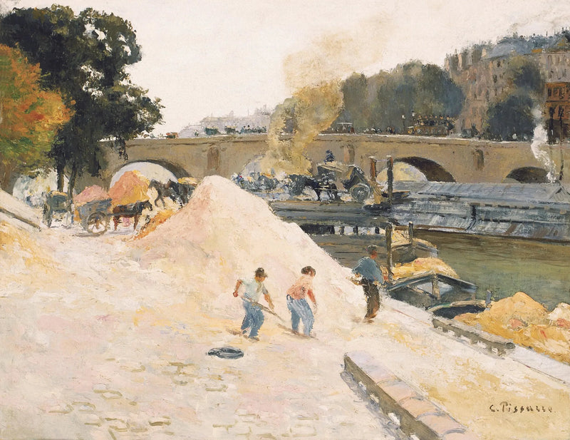 Pont-Marie Anjou-laiturilta - Camille Pissarro