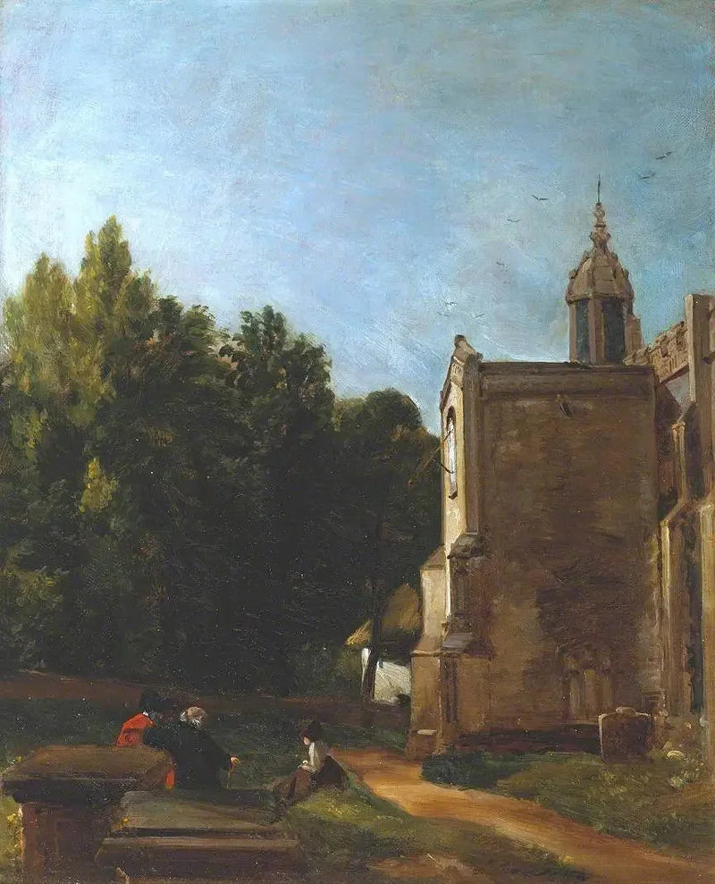 Kirkon porch, East Bergholt - John Constable