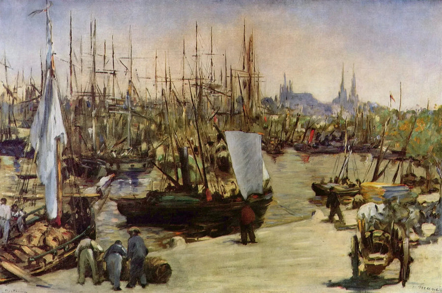 Bordeauxin satama - Édouard Manet