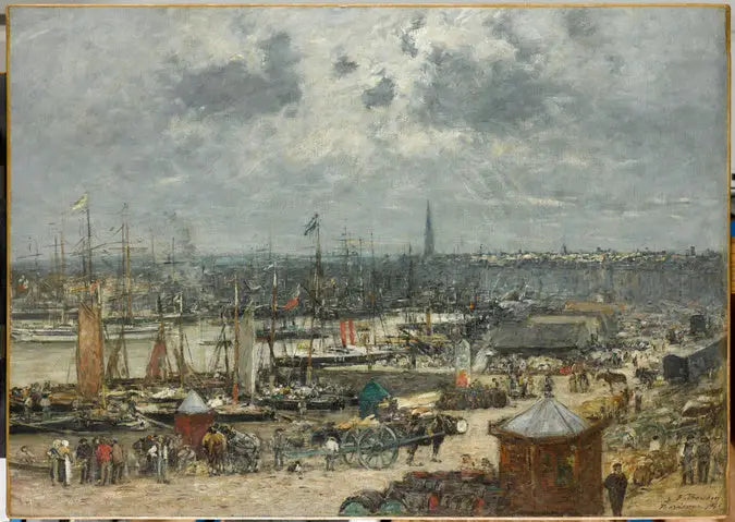 Bordeaux'n satama - Eugène Boudin