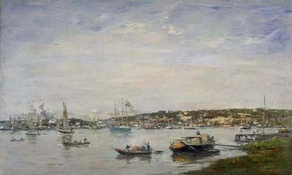 Bordeauxin satama - Eugène Boudin