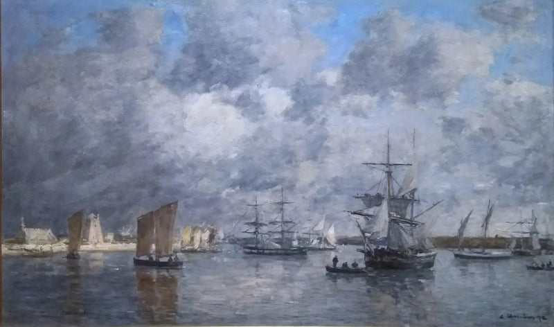 Camaretin satama - Eugène Boudin