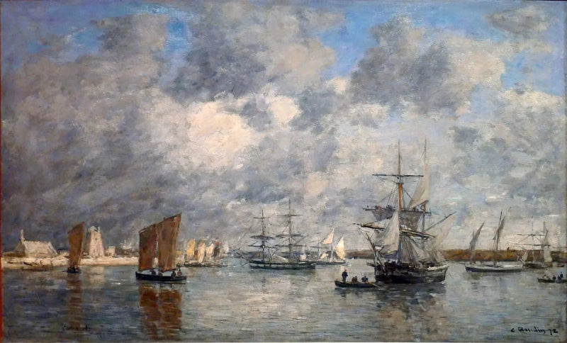 Camaretin satama - Eugène Boudin
