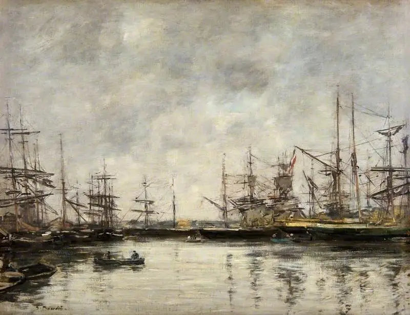 Deauvillein satama - Eugène Boudin