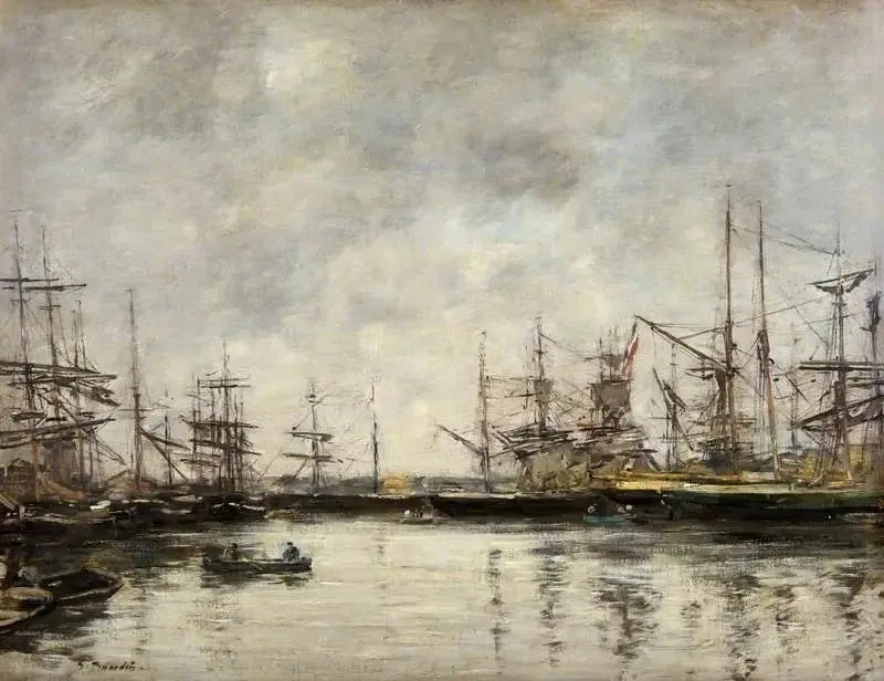 Deauvillein satama - Eugène Boudin