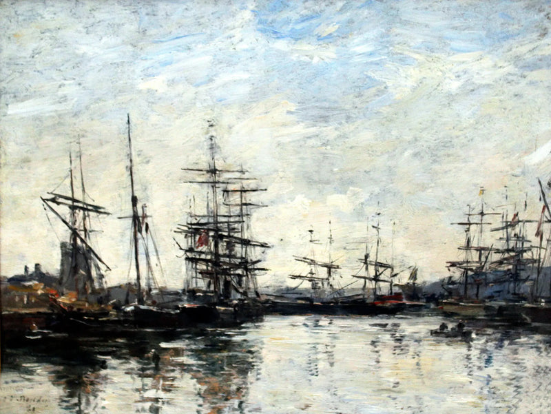Deauvillein satama - Eugène Boudin