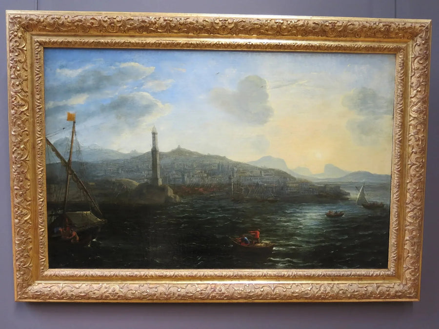Gênesin satama mereltä nähtynä - Claude Lorrain