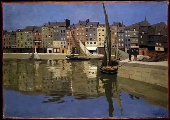 Honfleurin satama yöllä - Félix Vallotton