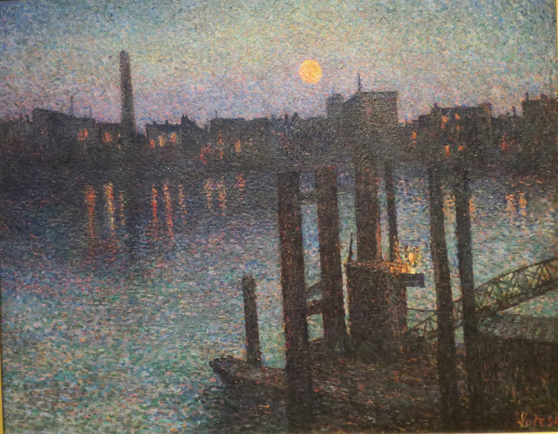 Lontoon satama, yö - Maximilien Luce