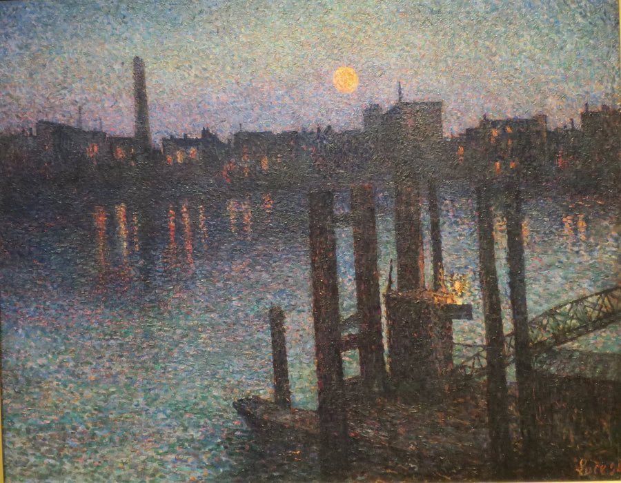 Lontoon satama, yö - Maximilien Luce