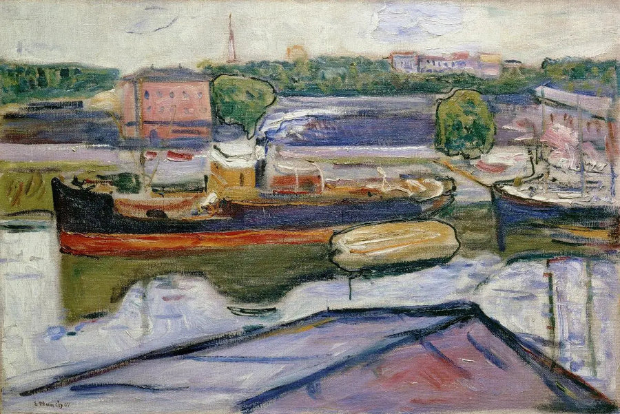 Lübeckin satama - Edvard Munch