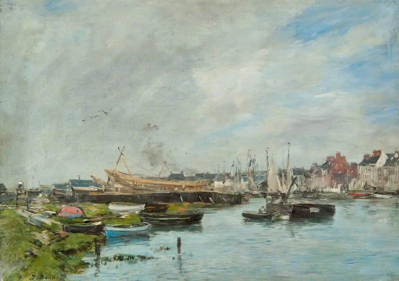 Trouvillen satama, laivastotukikohta - Eugène Boudin