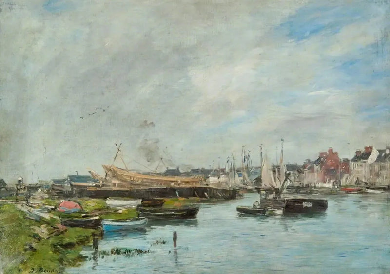 Trouvillen satama, laivastotukikohta - Eugène Boudin
