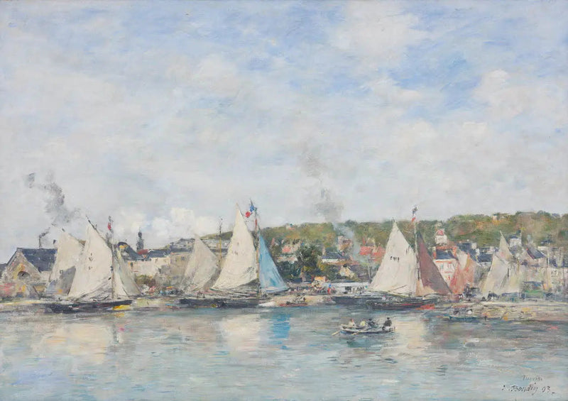 Trouvillen satama - Eugène Boudin