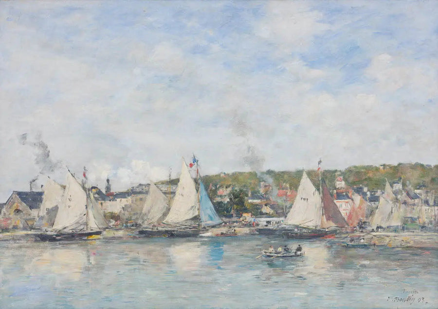 Trouvillen satama - Eugène Boudin