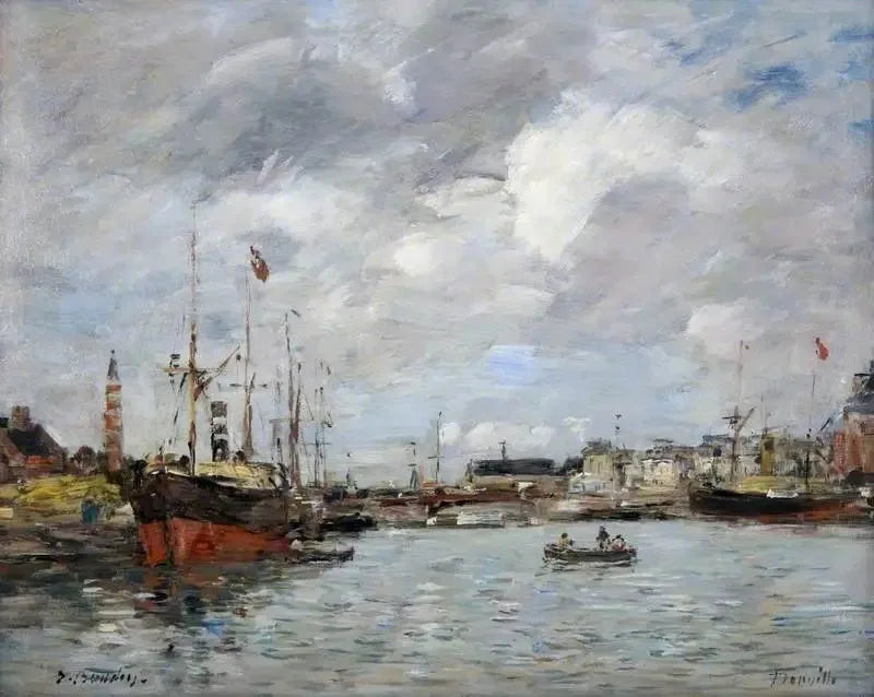 Trouvillen satama - Eugène Boudin