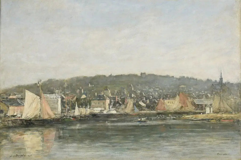 Trouvillen satama aamulla - Eugène Boudin