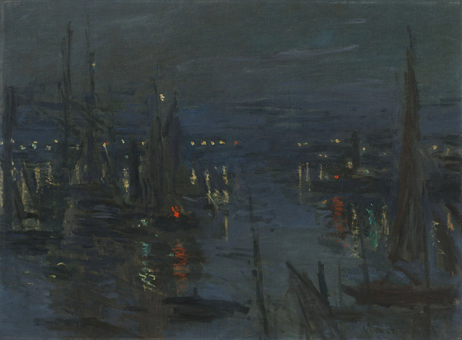 Le Havren satama, yötehoste W264 - Claude Monet