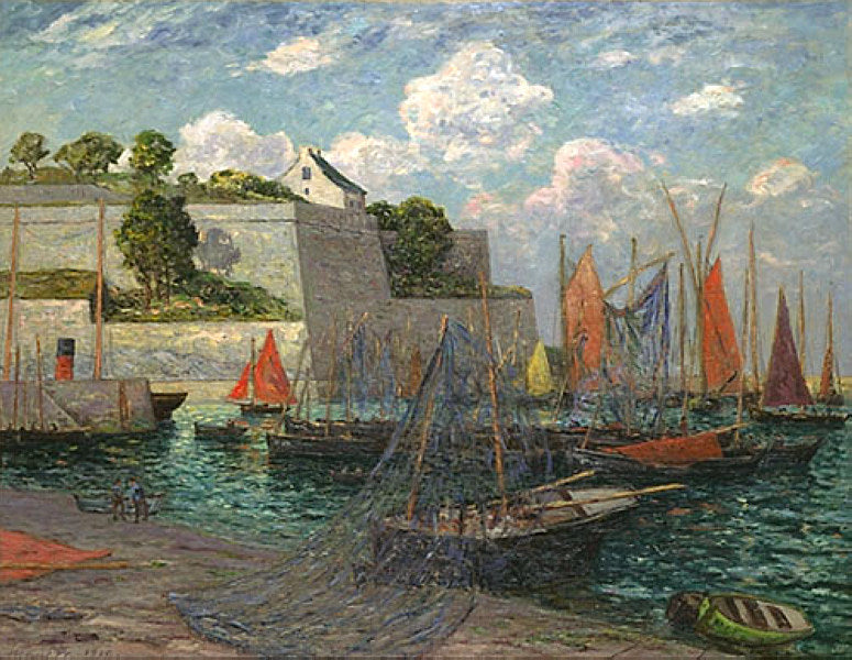 Belle-Îlen satama ja linna - Maxime Maufra