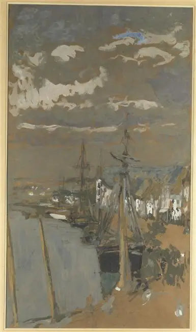 Le Port par temps gris - Édouard Vuillard image 1 copie peinte à la main à l’huile