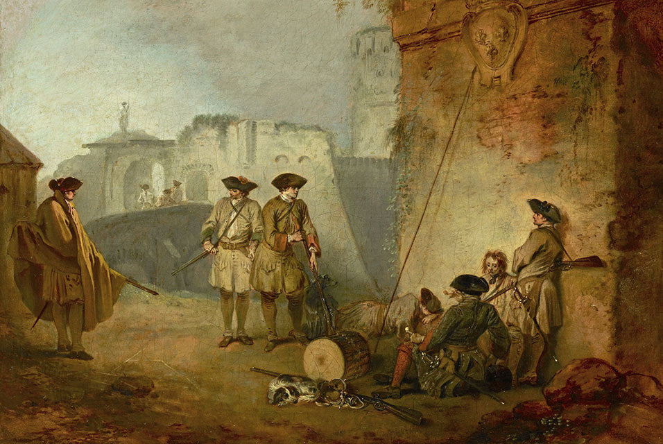Le portail de Valenciennes - Antoine Watteau - Alpha Reproduction