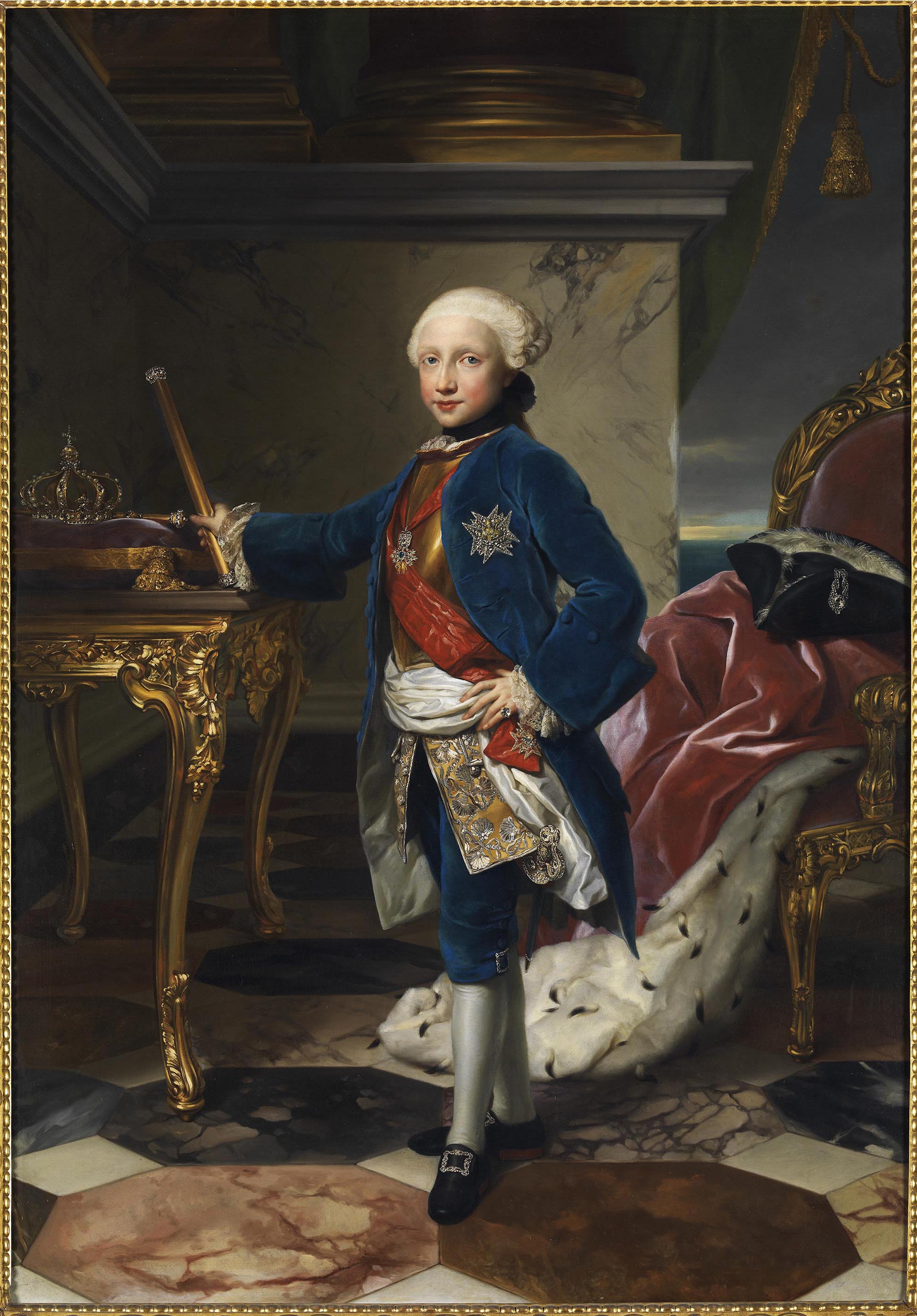 Le Portrait de Ferdinand IV - Anton Raphael Mengs image 1 copie peinte à la main à l’huile