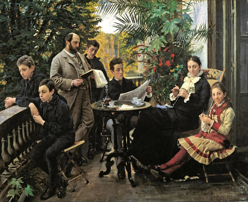 Hirschsprungin perheen muotokuva - Peder Severin Krøyer