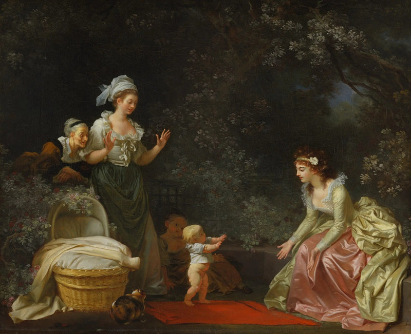 Lapsuuden ensimmäinen askel - Jean-Honoré Fragonard