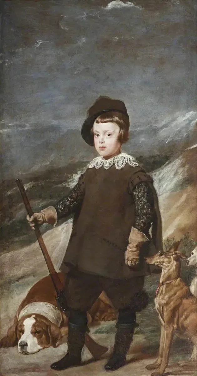 Prinssi Baltasar Carlos (1629-1646), 6-vuotias, metsästäjänä - Diego Velázquez