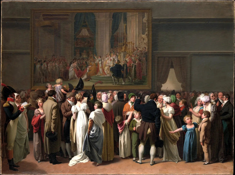 Le Public regardant le « Kuningatar » de David au Louvre - Louis-Léopold Boilly