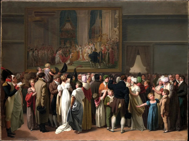Le Public regardant le « Kuningatar » de David au Louvre - Louis-Léopold Boilly