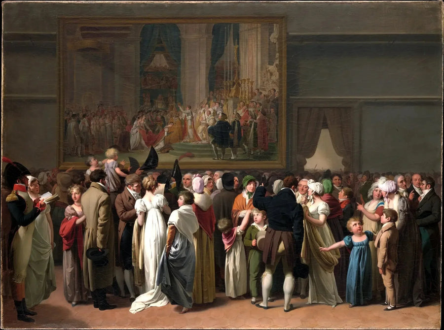 Le Public regardant le « Kuningatar » de David au Louvre - Louis-Léopold Boilly