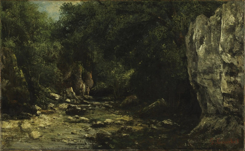 Musta kaivo - Gustave Courbet