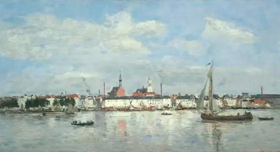 Anjoviksen laituri (1874) - Eugène Boudin