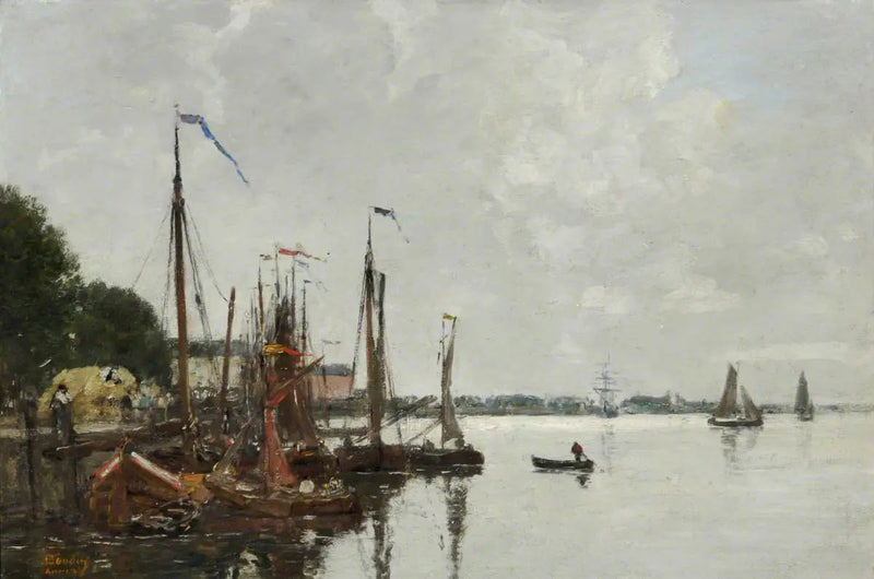 Anversin laituri, Belgia - Eugène Boudin