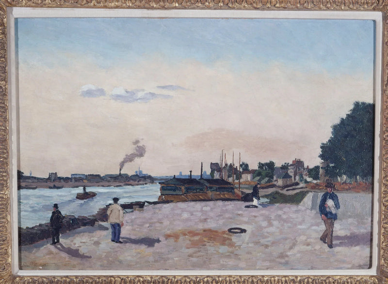 Bercyn laituri, noin 1874 - Armand Guillaumin