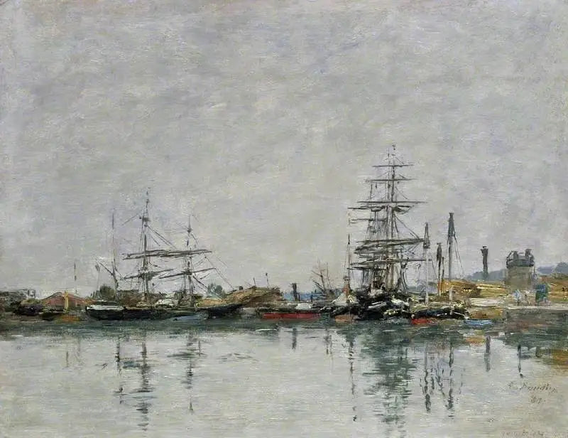 Havren laituri - Eugène Boudin