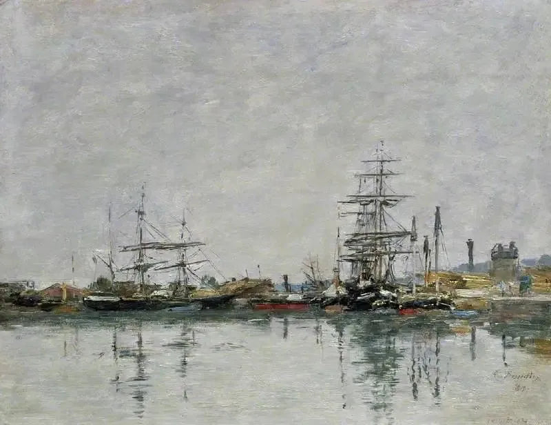 Havren laituri - Eugène Boudin