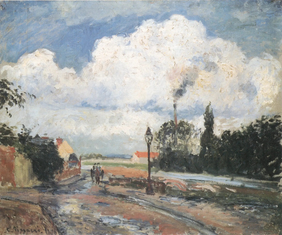 Ponthuisin laituri Pontoisessa sateen jälkeen - Camille Pissarro