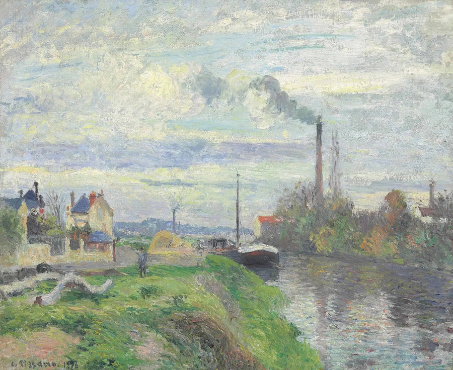 Quai du Pothuis Pontoisessa - Camille Pissarro