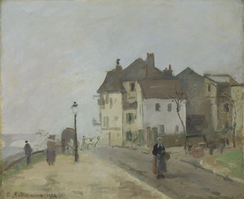 Quai du Pothuis Pontoisessa - Camille Pissarro