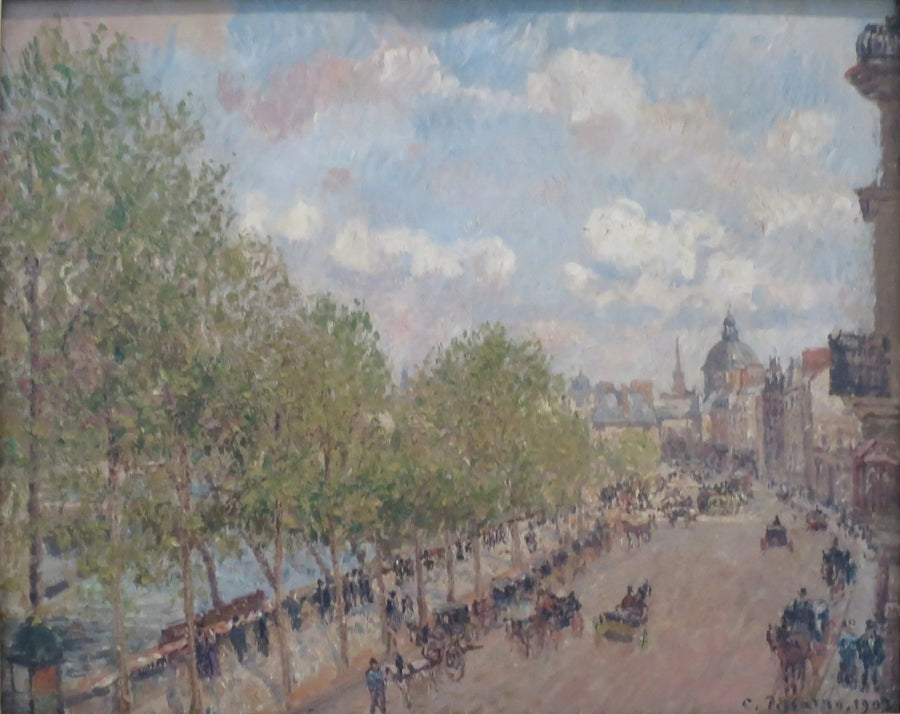 Quai Malaquais ja Ranskan instituutti (Kevät, Aurinko, Neljäs sarja) - Camille Pissarro